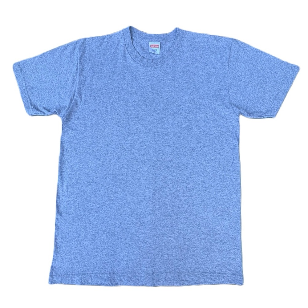 Supreme Heather Gray Blank Short Sleeve T-shirt